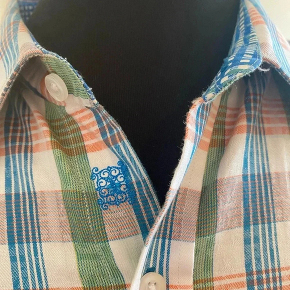 Robert Graham Mens Long Sleeve Plaid Button Down Short Size 2XL Business Casual - Picture 6 of 9